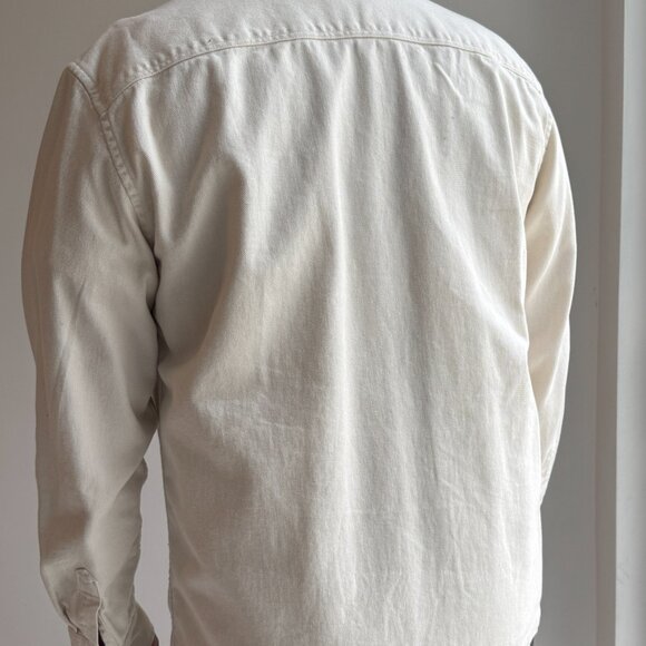 H&M Cream Beige Overshirt Jacket Size M - Picture 2 of 4